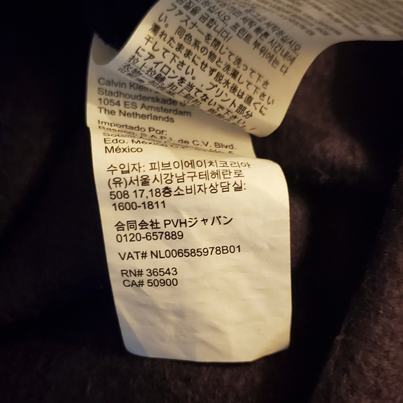 Calvin Klein XXL Dark Purple Quarter Zip Fleece Sweater - Picture 7 of 8